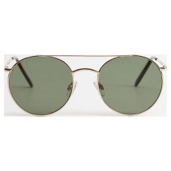 Mango Man - Okulary Aviator. Żółte okulary przeciwsłoneczne męskie Mango Man, z tworzywa sztucznego. Za 119,90 zł.