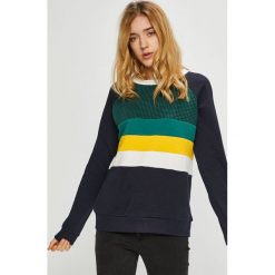 Noisy May - Bluza Bryce. Niebieskie bluzy damskie Noisy May, s, z nadrukiem, z bawełny, bez rękawów, bez kaptura. W wyprzedaży za 79,90 zł.