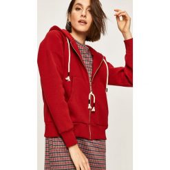 Answear - Bluza. Brązowe bluzy damskie ANSWEAR, s, bez wzorów, z elastanu, bez rękawów, z kapturem. W wyprzedaży za 69,90 zł.
