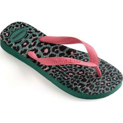 Havaianas - Japonki. Zielone klapki damskie Havaianas, bez wzorów, z materiału, bez obcasa, na obcasie. W wyprzedaży za 49,90 zł.