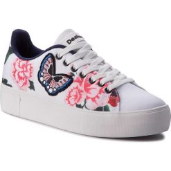 Sneakersy DESIGUAL - Star Sailor 18SSKF01 5074. Białe sneakersy damskie marki Desigual, z materiału. W wyprzedaży za 259,00 zł.