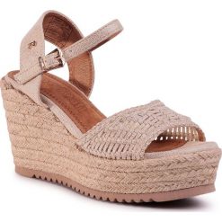 Espadryle REFRESH - 69680 Gold. Żółte espadryle damskie Refresh, bez wzorów, z tworzywa sztucznego, bez obcasa, na obcasie. Za 189,00 zł.