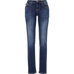 PULZ Dżinsy Karolina Highwaist Straight ciemnoniebieski female niebieski W34/L30. Niebieskie jeansy damskie PULZ, l, z podwyższonym stanem. W wyprzedaży za 355,00 zł.