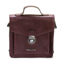 Tamaris Burgund Torba Damska Adriel. Czerwone torebki klasyczne damskie Tamaris, bez wzorów, bez dodatków. W wyprzedaży za 139,00 zł.