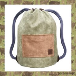 WILD ANIMALS & GREEN dwustronny plecak SACK IT!. Zielone plecaki męskie Pakamera, bez wzorów. Za 165,00 zł.