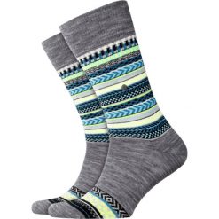 Skarpety BURLINGTON THE X-FAIR ISLE. Szare skarpetki męskie Burlington, z wełny. Za 90,00 zł.