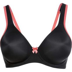 Biustonosz t-shirt bonprix czarny. Czarne biustonosze bonprix, bez wzorów. Za 54,99 zł.
