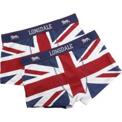 Bokserki męskie: Lonsdale London Tisbury Bielizna czerwony/biały/niebieski