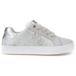 Geox Tenisówki Dziewczęce Kilwi 27 Szare. Szare buty dziewczęce sportowe marki Geox, ze skóry. W wyprzedaży za 169,00 zł.