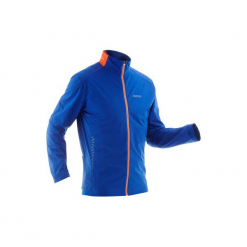 Bluza narciarska XC S 500 męska. Niebieskie bluzy męskie INOVIK, s, bez wzorów, z elastanu, bez kołnierzyka, bez rękawów, bez kaptura. W wyprzedaży za 139,99 zł.