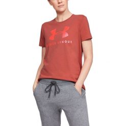 Under Armour Sportstyle Classic Koszulka Czerwony. Czerwone koszulki damskie Under Armour, xs, z nadrukiem, z bawełny, bez kołnierzyka. Za 119,95 zł.