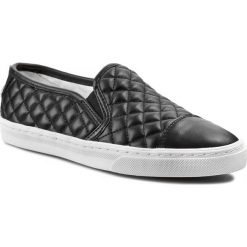 Tenisówki GEOX - D New Club C D5258C 000BC C9999 Black. Czarne półbuty damskie Geox, bez wzorów, z gumy, bez obcasa, na płaskiej podeszwie, bez zapięcia. W wyprzedaży za 189,00 zł.