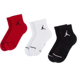 Zestaw 3 par wysokich skarpet unisex NIKE - SX5544 011 Biały Czarny Czerwony. Czerwone skarpetki damskie Nike, bez wzorów, z elastanu. Za 69,00 zł.