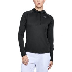 Bluzy sportowe damskie: Under Armour Bluza damska Tech LS Hood 2.0 czarna r. XL (1311502-001)