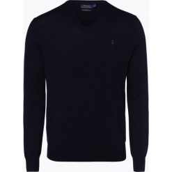 Polo Ralph Lauren - Męski sweter z wełny merino – Slim Fit, niebieski. Niebieskie bez kategorii Polo Ralph Lauren, xxl, z wełny, polo. Za 299,95 zł.