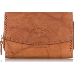 Brązowy Skórzany portfel damski Bag Street. Brązowe portfele damskie Bag Street, ze skóry. Za 59,00 zł.