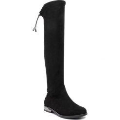 Muszkieterki JENNY FAIRY - WS18AW1275 Black 1. Czarne kozaki damskie Jenny Fairy, z tworzywa sztucznego, bez obcasa, na obcasie, bez zapięcia. Za 139,99 zł.