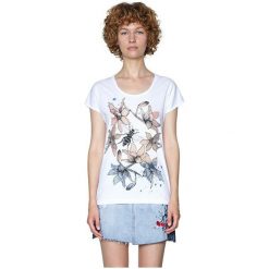 Desigual Damska Koszulka Ts Always For You 18swtkie 1000 (Rozmiar L). Szare koszulki damskie marki Desigual, l, bez wzorów, z materiału, bez kołnierzyka. W wyprzedaży za 112,00 zł.