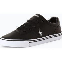 Polo Ralph Lauren - Męskie tenisówki ze skóry, czarny. Czarne trampki męskie Polo Ralph Lauren, bez wzorów, ze skóry, eleganckie, bez zapięcia. Za 449,95 zł.