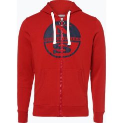 North Sails - Męska bluza rozpinana, czerwony. Czerwone bluzy męskie rozpinane marki North Sails, m. Za 299,95 zł.