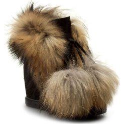 Buty zimowe damskie: Botki R.POLAŃSKI – 0842/K Czarny Jenot