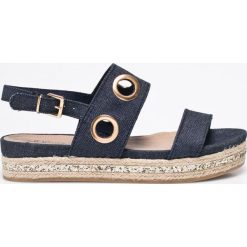 S. Oliver - Espadryle. Niebieskie espadryle damskie marki S.Oliver, z gumy, na obcasie. W wyprzedaży za 99,90 zł.
