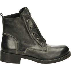 Botki - F563 VIT NERO. Szare botki damskie skórzane Venezia. Za 199,00 zł.