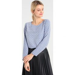 Bluzki asymetryczne: Cortefiel BASIC BLOUSE WITH PINSTICHES IN HEM Bluzka blues