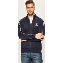 Hummel - Bluza. Niebieskie bluzy męskie Hummel, s, z nadrukiem, z poliesteru, z kapturem, bez rękawów, bez kaptura. Za 169,90 zł.