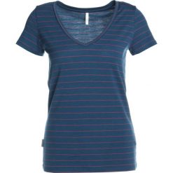 Icebreaker TECH LITE Tshirt z nadrukiem prussian blue/poppy red. Niebieskie topy sportowe damskie marki Icebreaker, xl, z nadrukiem, z elastanu. Za 299,00 zł.