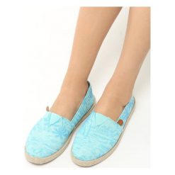 Jasnoniebieskie Espadryle Summer Breeze. Niebieskie espadryle damskie Born2be, z materiału, na platformie. Za 39,99 zł.