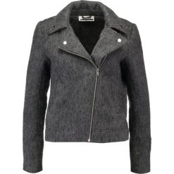 Kurtki damskie: Noisy May Petite NMBRUSH BIKER Kurtka wiosenna medium grey melange