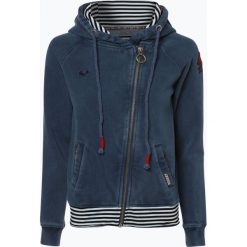 Bluzy damskie: Khujo – Damska bluza rozpinana – Nordika, niebieski