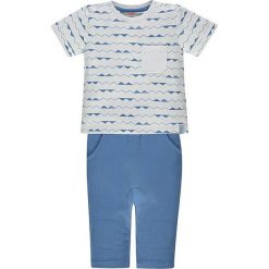 2-częściowy zestaw w kolorze biało-niebieskim. Białe t-shirty chłopięce marki Kanz. W wyprzedaży za 42,95 zł.