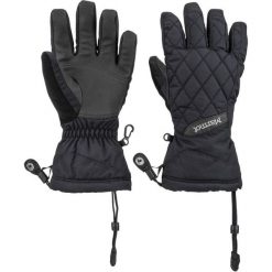 Marmot Wm's Moraine Glove Black XS. Czarne rękawiczki damskie Marmot, na zimę, bez wzorów. W wyprzedaży za 189,00 zł.