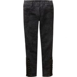 Jegginsy bonprix czarny "stone". Czarne spodnie dziewczęce bonprix, bez wzorów. Za 59,99 zł.