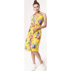 Żółta Sukienka Bothersome. Żółte sukienki damskie Born2be, s, eleganckie, midi, koszulowe. Za 89,99 zł.