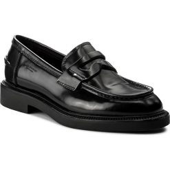 Mokasyny VAGABOND - Alex W 4448-304-20 Black. Czarne mokasyny damskie Vagabond, ze skóry, na obcasie. W wyprzedaży za 399,00 zł.