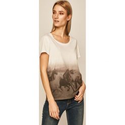 Medicine - T-shirt Western Horizons. Białe bluzki damskie MEDICINE, s, z bawełny, z okrągłym kołnierzem. Za 49,90 zł.