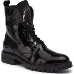 Trapery Eva Minge EM-21-06-000316. Czarne buty trekkingowe damskie Eva Minge, bez obcasa, bez zapięcia. Za 569,00 zł.