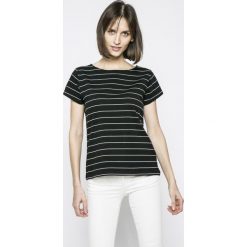 Jacqueline de Yong - Top. Czarne topy damskie marki Jacqueline de Yong, s, z elastanu, z okrągłym kołnierzem. W wyprzedaży za 39,90 zł.