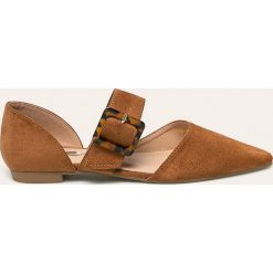 Answear - Baleriny Buonarotti. Brązowe baleriny damskie ANSWEAR, bez wzorów, z gumy, bez obcasa, na obcasie. Za 119,90 zł.