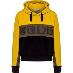 Bluza z kapturem DEHA ACTIVE. Żółte bluzy damskie Deha, z nadrukiem, z tkaniny. W wyprzedaży za 341,00 zł.