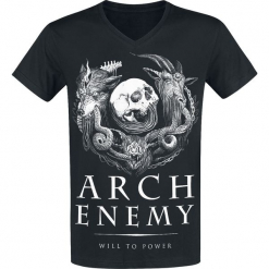 Arch Enemy Will To Power T-Shirt czarny. Czarne koszulki męskie Arch Enemy, l, bez wzorów, bez kołnierzyka. Za 79,90 zł.