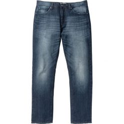 Dżinsy Regular Fit Straight bonprix ciemnoniebieski "used". Szare jeansy męskie regular marki bonprix, l, melanż, z dzianiny. Za 109,99 zł.
