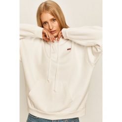 Levi's - Bluza. Białe bluzy damskie Levi's®, s, bez wzorów, z bawełny, bez rękawów, z kapturem. Za 279,90 zł.