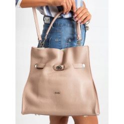 Rovicky Duża Torebka Damska Skóra Naturalna Bag A4. Torebki klasyczne damskie ROVICKY, w paski, z jeansu, eleganckie, na ramię, duże, bez dodatków. Za 319,90 zł.