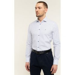 Koszula Tommy Hilfiger Tailored Micro Print Classic TT0TT06465. Białe koszule męskie Tommy Hilfiger Tailored, m, bez wzorów, z bawełny, biznesowe, bez kołnierzyka, bez rękawów. Za 299,00 zł.