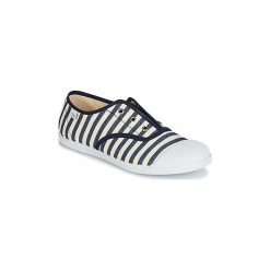 Buty Dziecko Citrouille et Compagnie JINIPOME. Niebieskie trampki dziewczęce marki Citrouille et Compagnie, bez wzorów, bez zapięcia. Za 89,00 zł.
