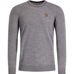 Sweter Aeronautica Militare 192MA1186L257. Szare swetry męskie Aeronautica Militare, xxl, bez wzorów, z wełny, klasyczne, z klasycznym kołnierzykiem, bez kaptura. W wyprzedaży za 369,00 zł.
